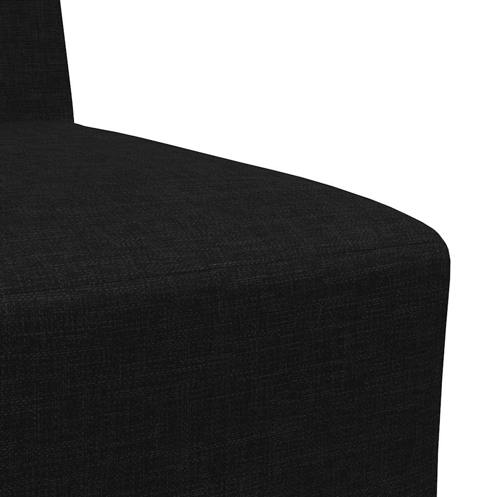 Genérico Sofá Modular sin Reposabrazos Negro 55cm Tela