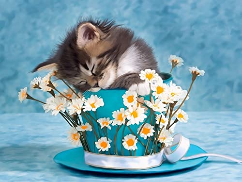 Kit peinture au diamant 5D chat : le cadeau d'anniversaire personnalisable idéal