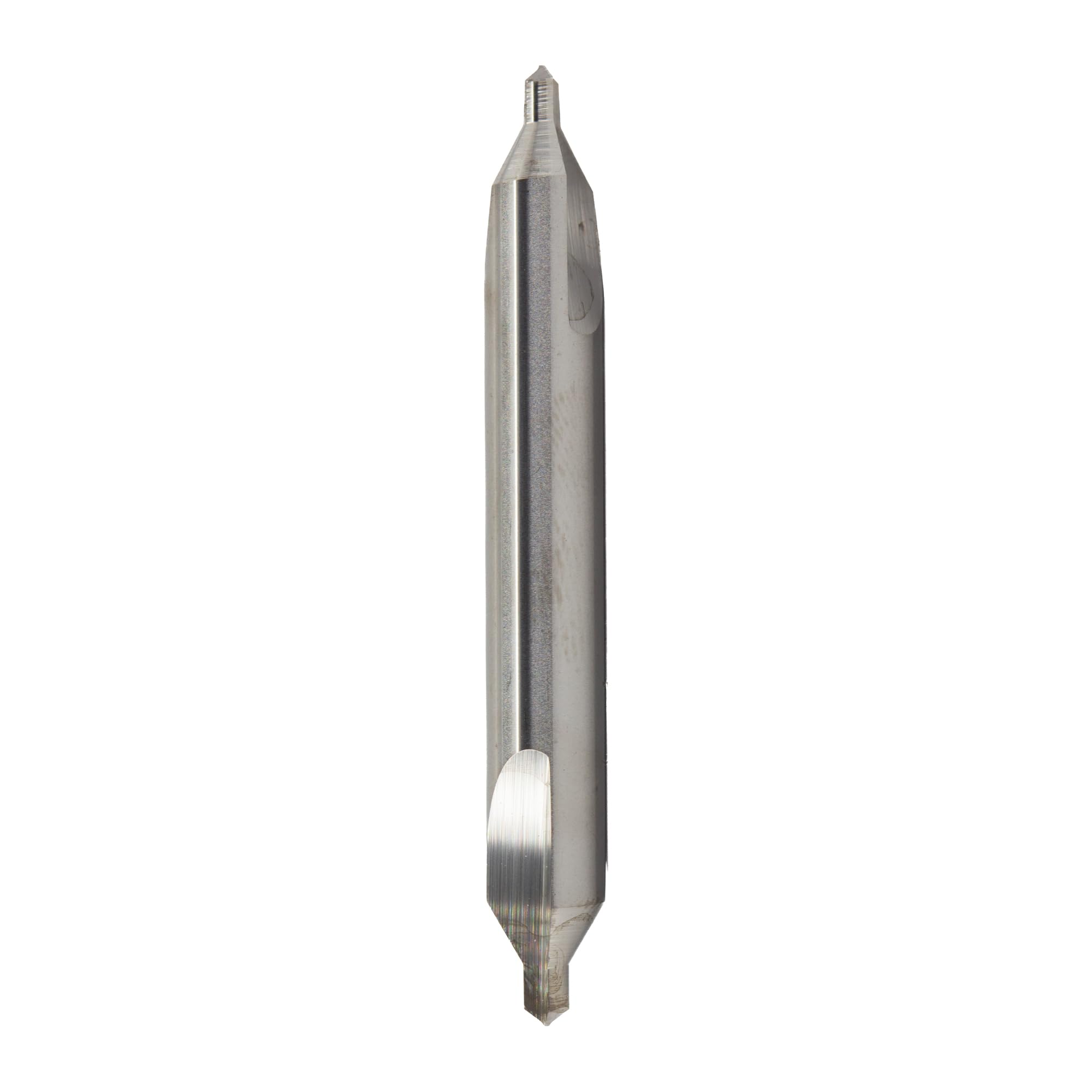 Drill America DMOCCD Series Foret combiné en carbure massif et fraise conique, finition non revêtue (brillante), tige ronde, flûte en spirale, taille #3, 2 longueurs (lot de 1) par Drill America