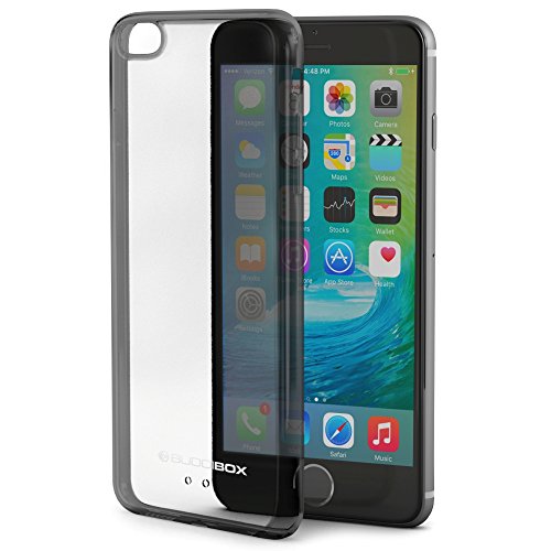 iPhone 6 Case, BUDDIBOX [ICE Series] Clear Scratch Resistant Drop Protective Case for Apple iPhone 6 & 6s, (Black)