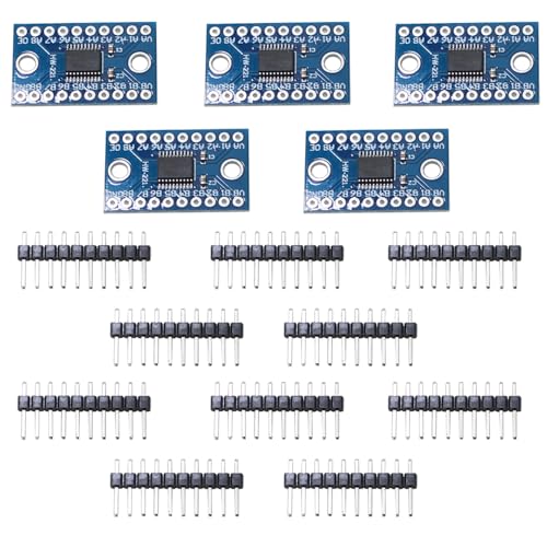 TAODAN TXS0108E - Convertidores de nivel lógico dúplex completo de alta velocidad de 8 bits, módulo convertidor bidireccional para tarjeta SD MCU y dispositivo serial