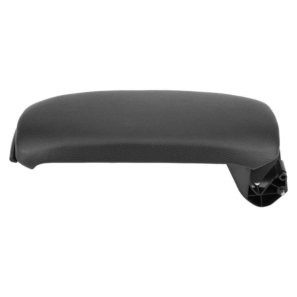 Headerbs Copertura del Coperchio del Bracciolo della Console Centrale Nera per Auto per A3 8P / 2003-2013 8P0864245P(Pelle)