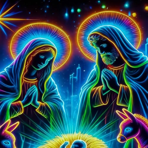 Telón de fondo del Nacimiento para celebrar la Navidad en reuniones familiares y la iglesia 6