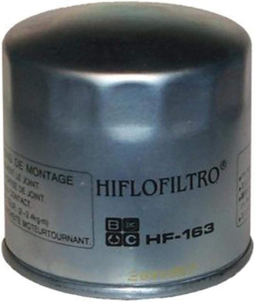 HF163 Premium Oil Filter, Single, Black