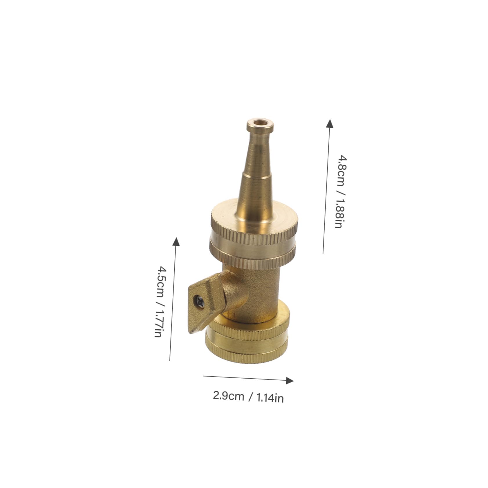 BESPORTBLE 5 Sätze Garten Messingdüse Garten Wasserleitung Bewässerungsdüse Kleiner Sprühschlauch Sprühdüse Mit Schalter Sprüher Duschventil Absperrventil Verbindet Düsen Golden