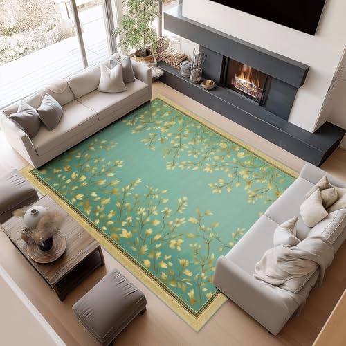 Tapis de chambre lavable motif vigne champêtre grand tapis entrée cuisine 90x180cm