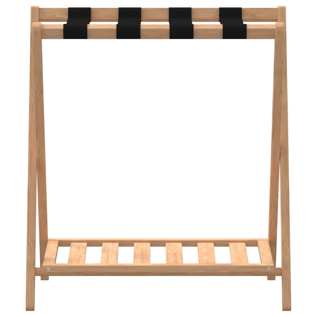 VidaXL Portabagagli in Bambù 68x38x58 cm