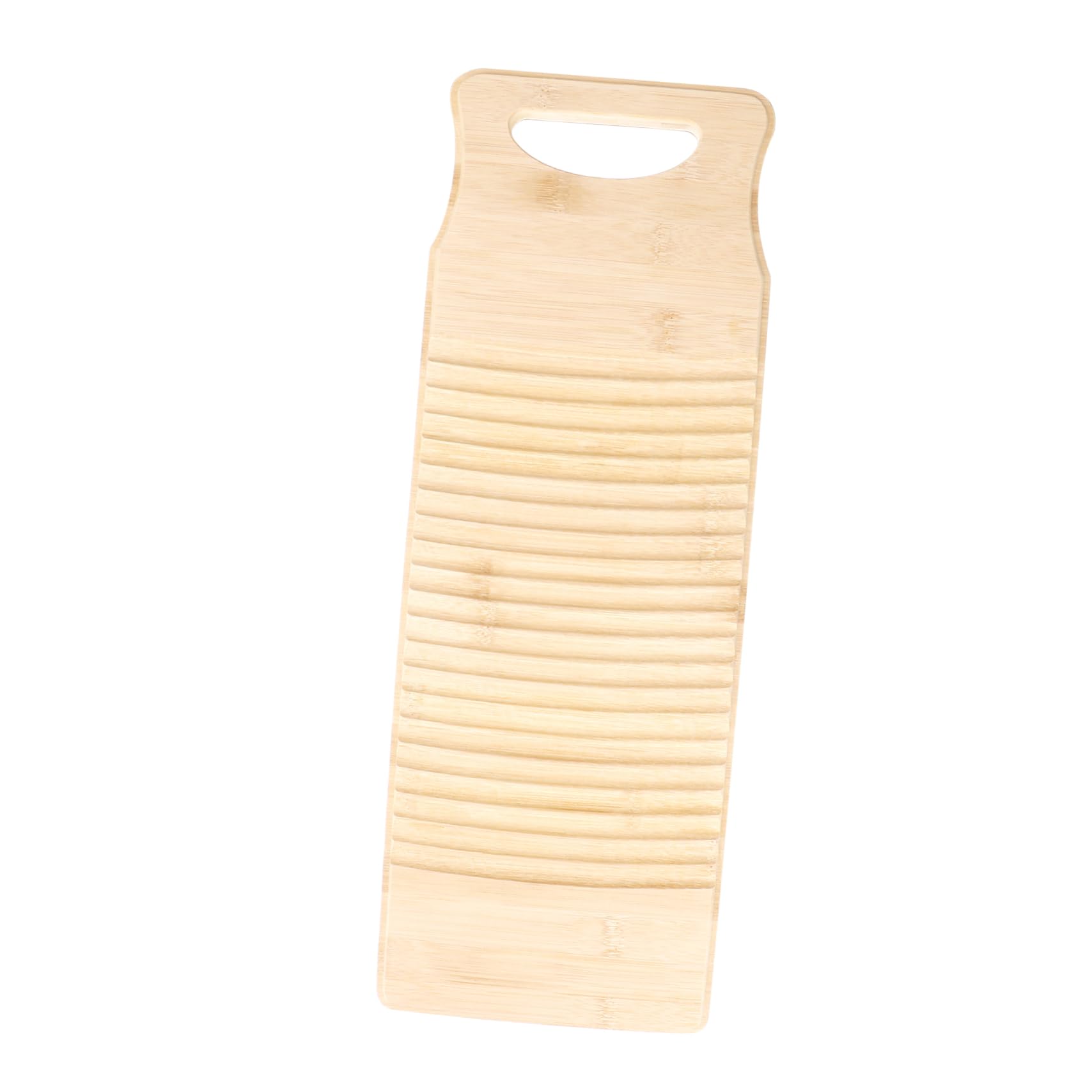 PartyKindom ASSE per Lavare in bambù 50x18x1,8cm Antiscivolo Superficie Liscia e Texture Ondulata per Uso Domestico e Negozio