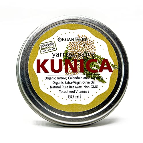 Organic Yarrow Salve (Kunica) 2 oz