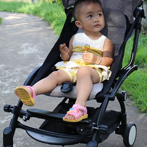 Image of Adjustable Stroller Footboard Pedal Universal Baby Footrest Plastic Stroller Accessories with Telescopic Extension for Various Models
