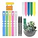 Produktbild 200 Stück Garten Pflanzenetiketten, Wetterfest Kunststoff Hängen Schlaufenetikett und Steckeretikett, 2Stk Marker Pen, Baumschulen Pflanzenzucht Zierpflanzen Topfkräuter Blumen Gemüse, Mehrfarben
