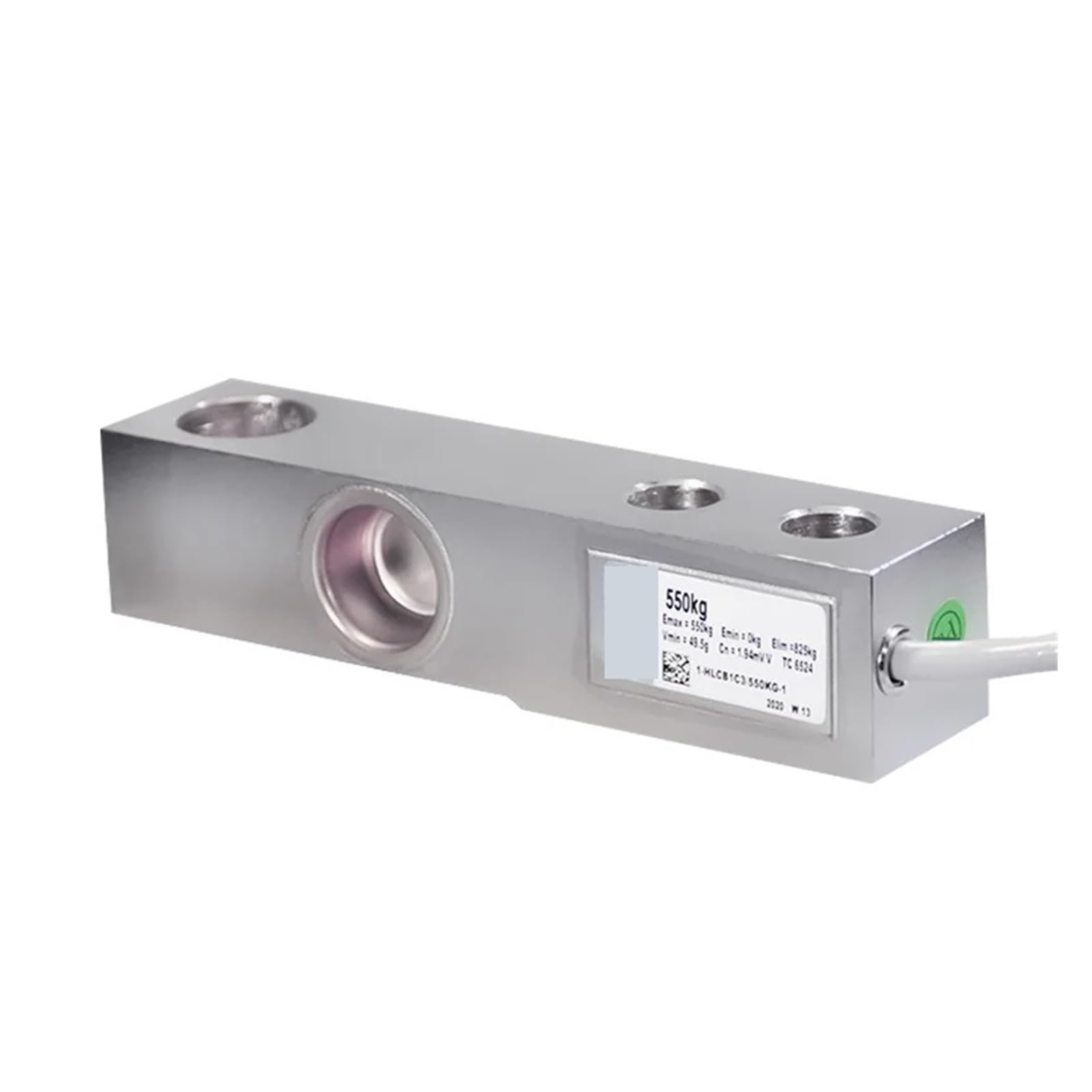 Capteur de cellule de charge, Capteur de poids de cellule de charge de haute précision Capteur de pesage de tension haute pression HLCB1C3-220 550KG1.1 2.2 4.4T pour mesurer la force, la pression, le