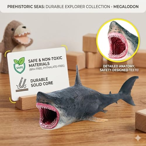 Image of Realistic Big Size Ocean Shark Animal Toy for Kids 3+| Attractive Underwater Fish Animals Toys Action Figure for Boys and Girls Birthday Gift for Children Education & Table Top Decoration Item