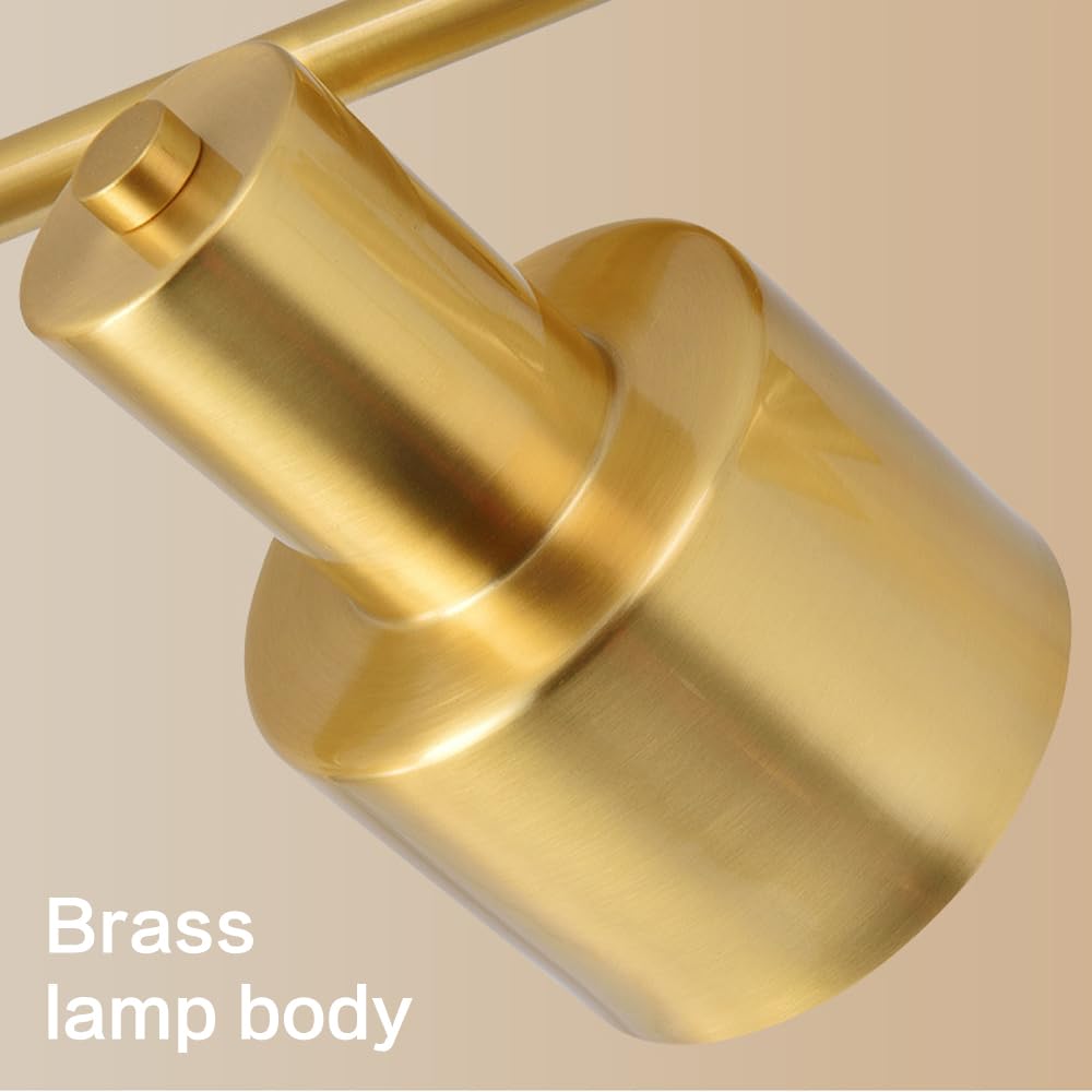 Lampadari Moderni, Faretti da Soffitto in Ottone, Faretti da Soffitto con Rotazione di 180°, Kit di Illuminazione A Binario Fisso, Faretti da Cucina A Isola, Faretti Dire-4