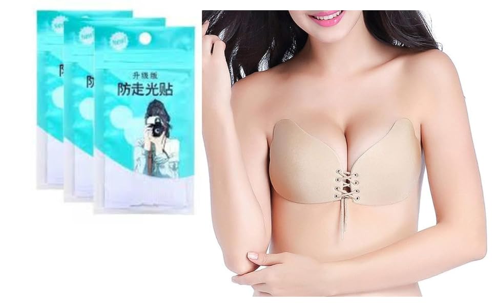 Reusable Invisible Push Up Breast Lift Adhesive Support Pads Strapless Backless Silicone Body Shaping Lingerie Comfort Enhancement Fashion Multicolour-image-35