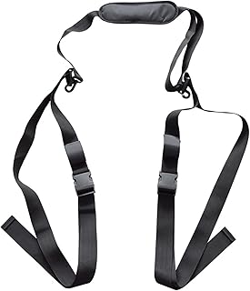 Exuberia Surfboard Straps | Shoulder Strap Hands-Free Padded Shoulder Sling Paddle Carrier | Adjustable Carrying Sling Belt Accessories with Hooks for Surfing, Paddle Board