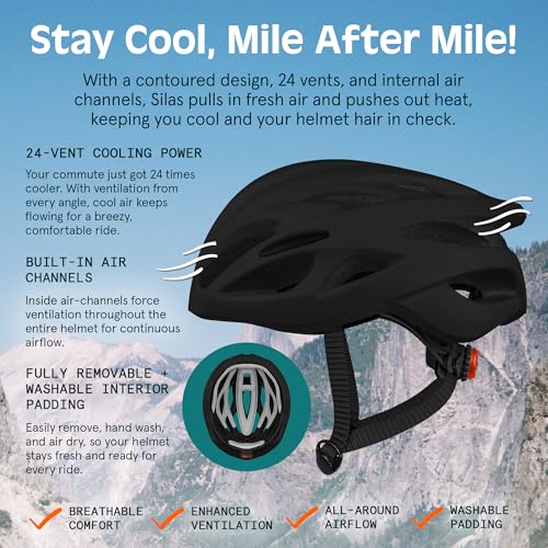 Retrospec Silas Road Bike Helmet with 24 Air Vents &