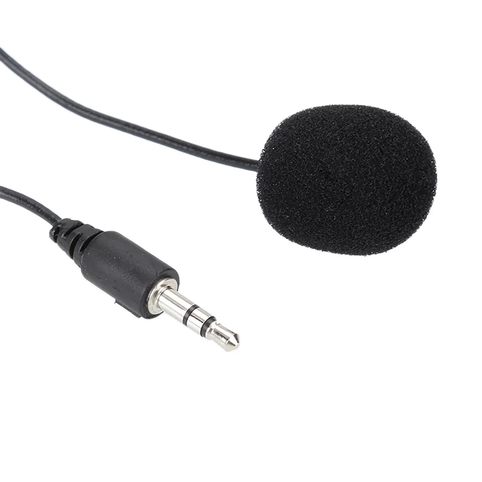 3,5-mm Lavalier Mikrofon, Freisprech Kabel Kragen Clip Mikrofon für Videoaufnahmen, Videokonferenzen, Vlogging, Lavalier Ansteckmikrofon, Studio, kabelgebundenes Mikrofon, Mikrofon
