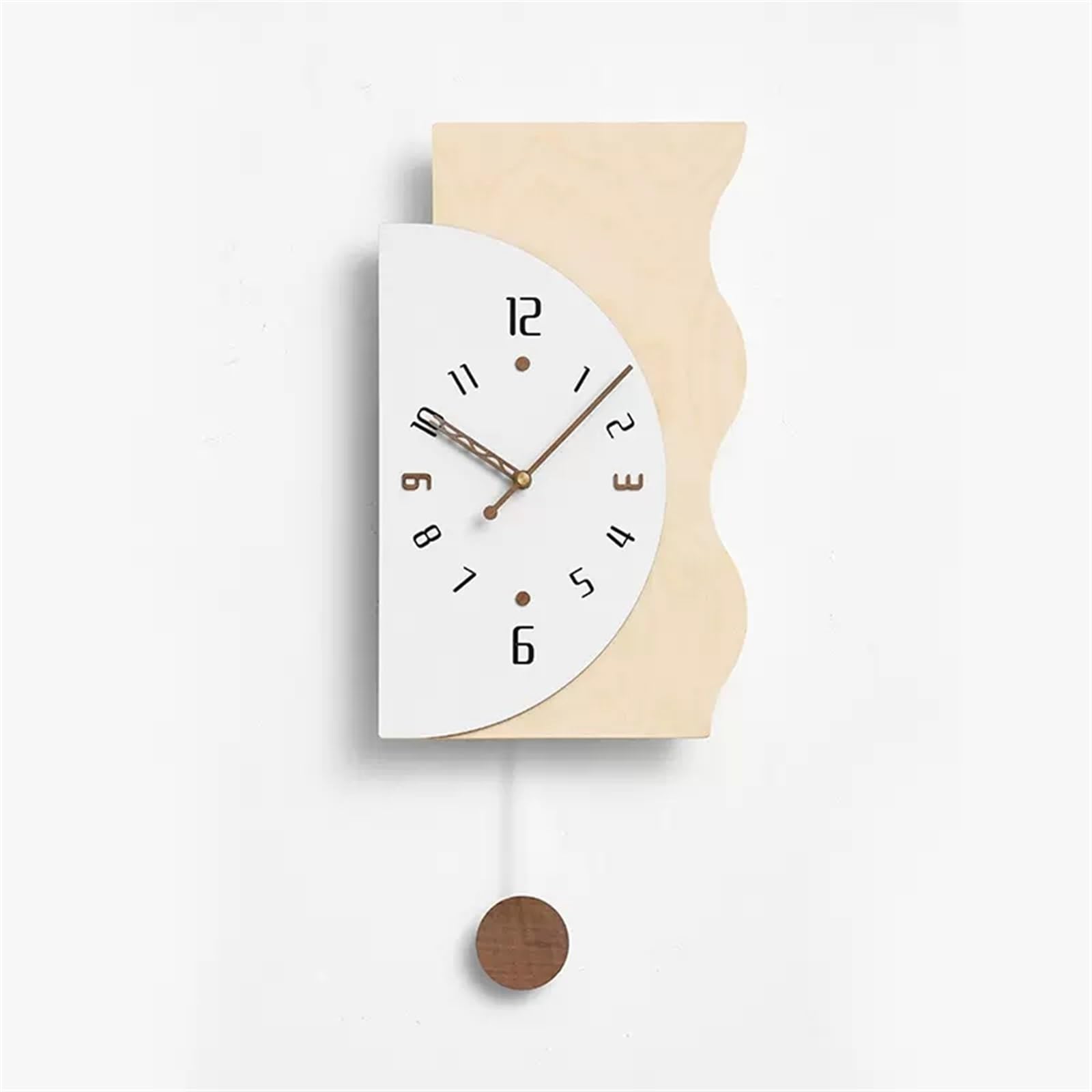 Horloge murale moderne pour salon et restaurant au design créatif et élégant sans poinçon