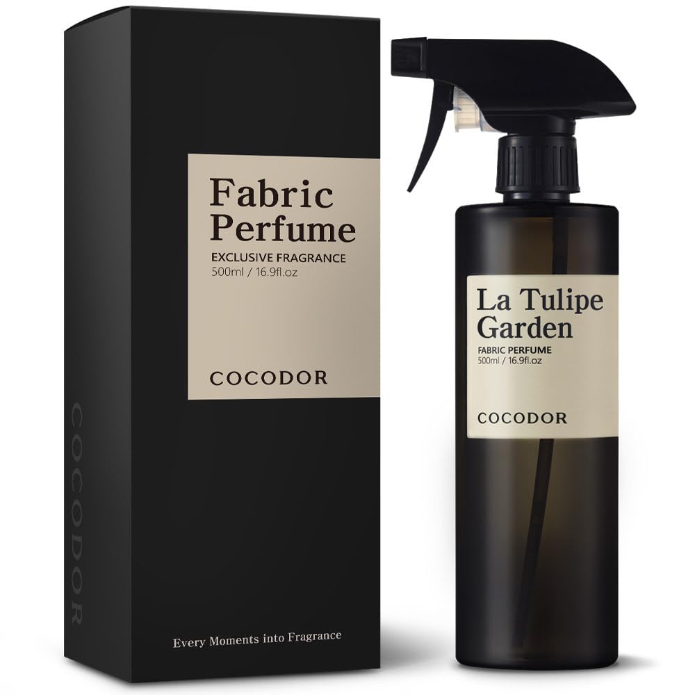 COCODOR Fragrance Room Spray/La Tulipe Garden/ 500ml/ Made with Essential Oils, scented room closet fabric odor eliminator spray