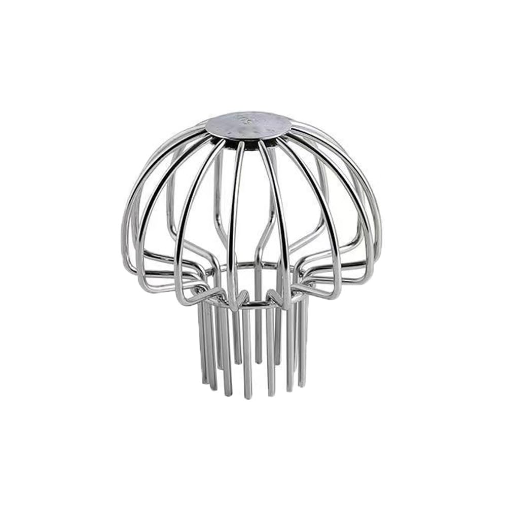 Stainless Steel Gutter Guard, Downpipe Filters Pipe Protector Cover, Mesh Leaf Strainer Blocking Mud Debris (50mm)