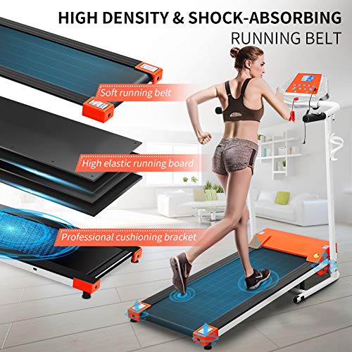 ABOOFAN Esteira elétrica motorizada BESPORTBLE 1. 5HP esteira elétrica 12 programas integrados Estei