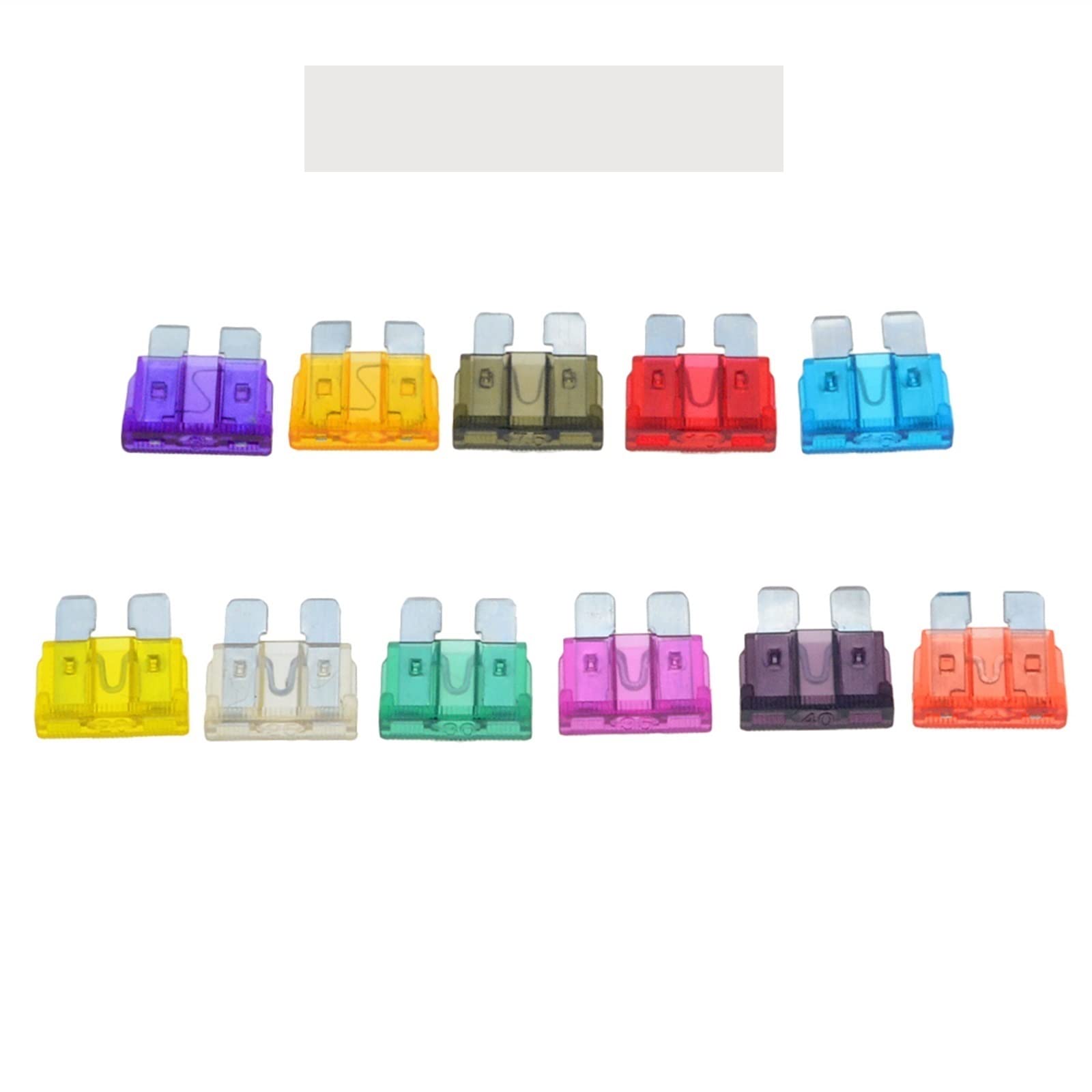 KXIWLUFV 50pcs/lot Medium Size Standard Car Auto Blade Fuse 3A 5A 7. 10A 15A 20A 25A 30A 35A 40A 50A(35a.)