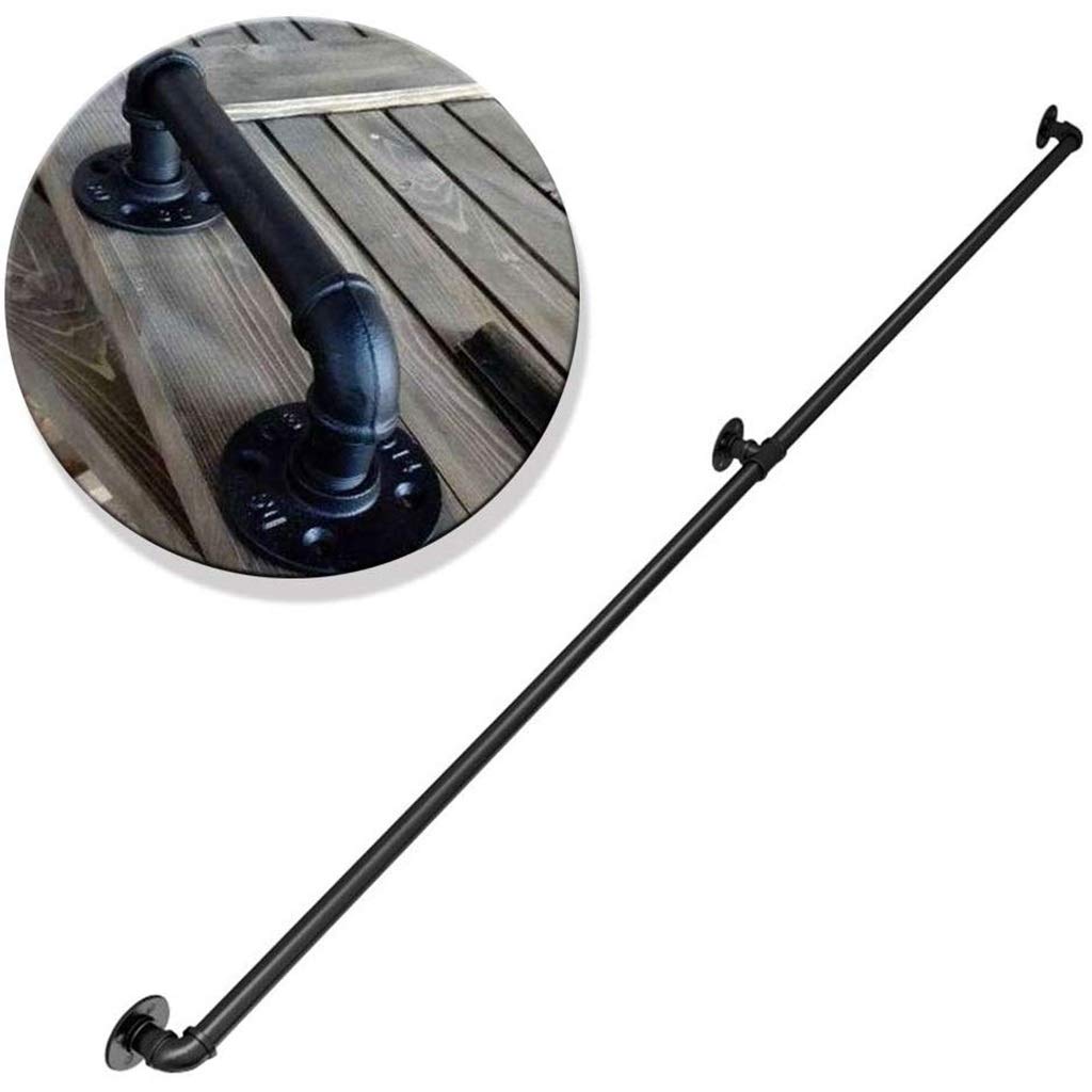 Main courante d'escalier en tuyau industriel LUNEZY kit complet