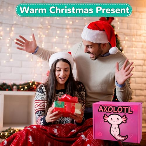 Image of Microwave Heating Pad for Pain Relief, 16 inch x 11 inch Microwavable Heating Pads for Cramps, Back Pain, Neck Shoulder, Muscles, Knee, Joints, Natural Heat Pack Moist Heat, Mint Axolotl