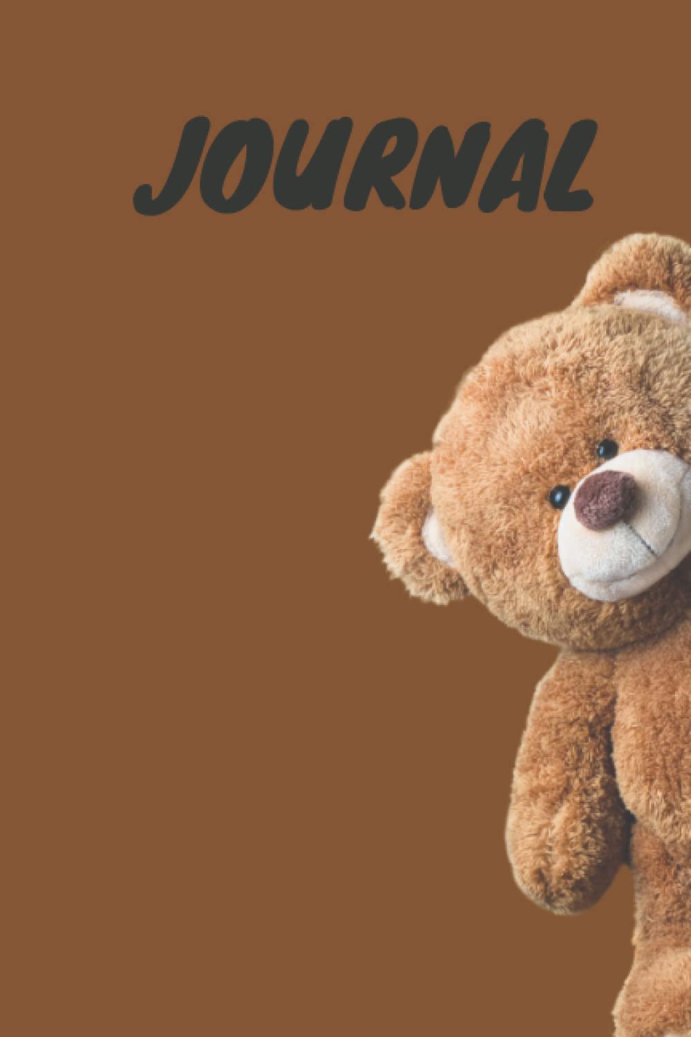 JOURNAL: A 6x9" 120page, blank, cute teddy bear designed lined paper journal ideal for work and studies