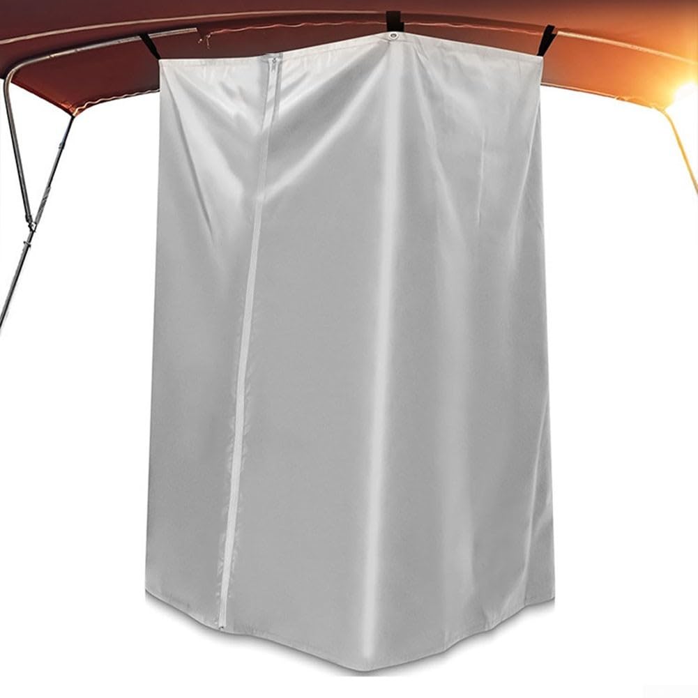 Cortinas de privacidad de tela Oxford 420D gris de alta densidad para cubiertas de yates