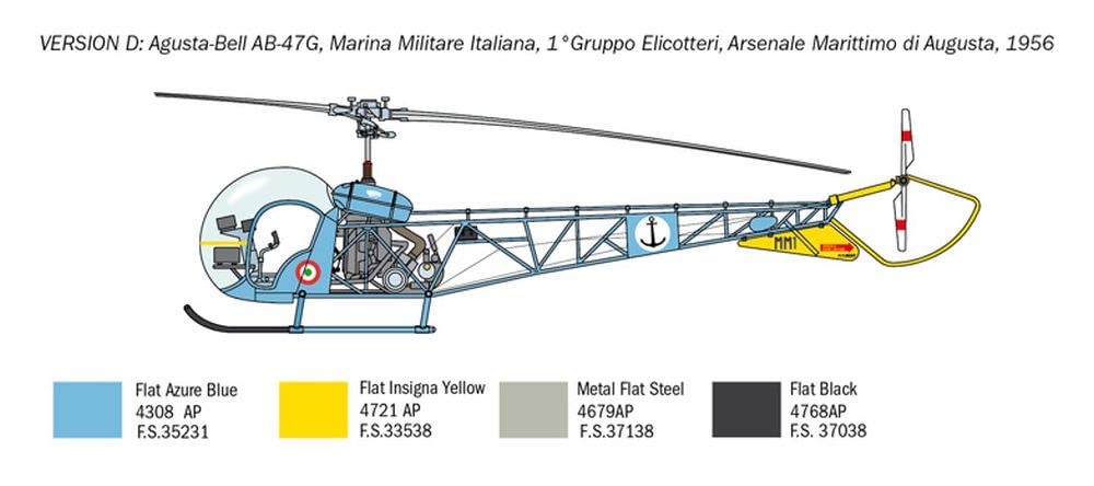 Italeri 2820S - 1:48 OH-13 Scout Hélicoptère Corée Guerre, modélisme, kit, modélisme, Bricolage, Loisirs, Collage, kit de Construction en Plastique, détails détaillés.