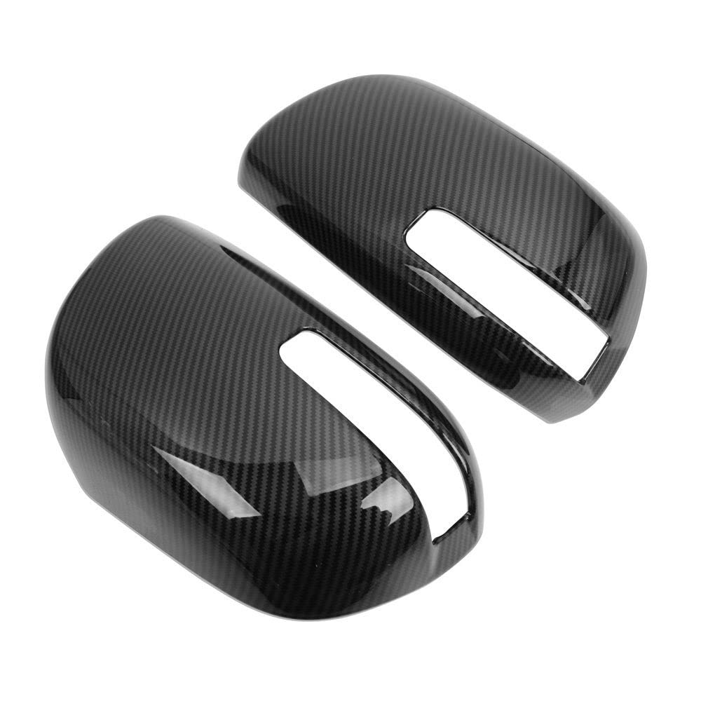 Rearview Mirror Cover Case Door Rearview Mirror Cap Car Accessories Trim, for Toyota, Sienna 2019 2020 ABS Carbon Fiber Couvre-Rétroviseurs