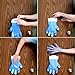 Daxwell Poly Gloves, Easy-Fit Food Prep Gloves, Header Gloves, One Size Fits All, Blue, With Wall Mount, F10003538 (Case of 1,000, 20 Cards of 50)