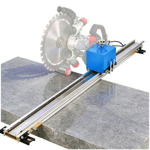 Circular Saw Guide Rail for Masonry and Tiles, Remote Control Auto-Feed Cutting Guide, Splicable Aluminum Alloy Track, 3m Length