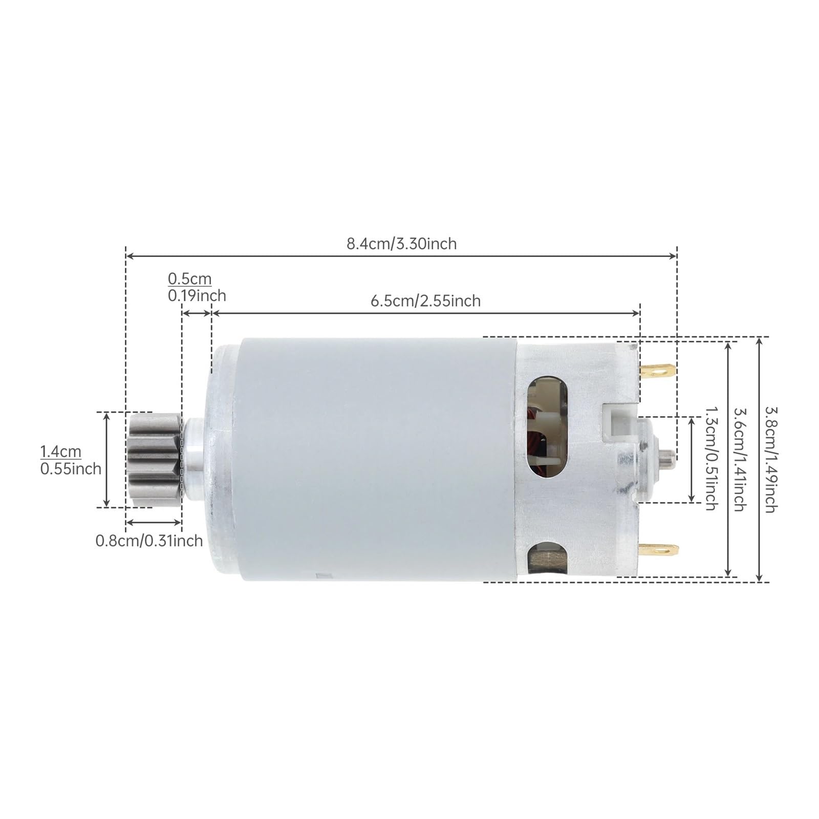 RS560 DC Motor Heckenschere 18V-24V 9 Zähne Getriebe RS 560