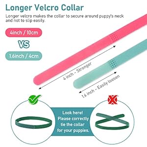   GAMUDA-20-Newborn-Puppy-Collars--Super-Soft-Double-Velvet-Whelping-Puppy-Collars-Adjustable-Litter-Collars-for-Puppies--Assorted-Colors-Identification-Collars-20-PCS-6-chart