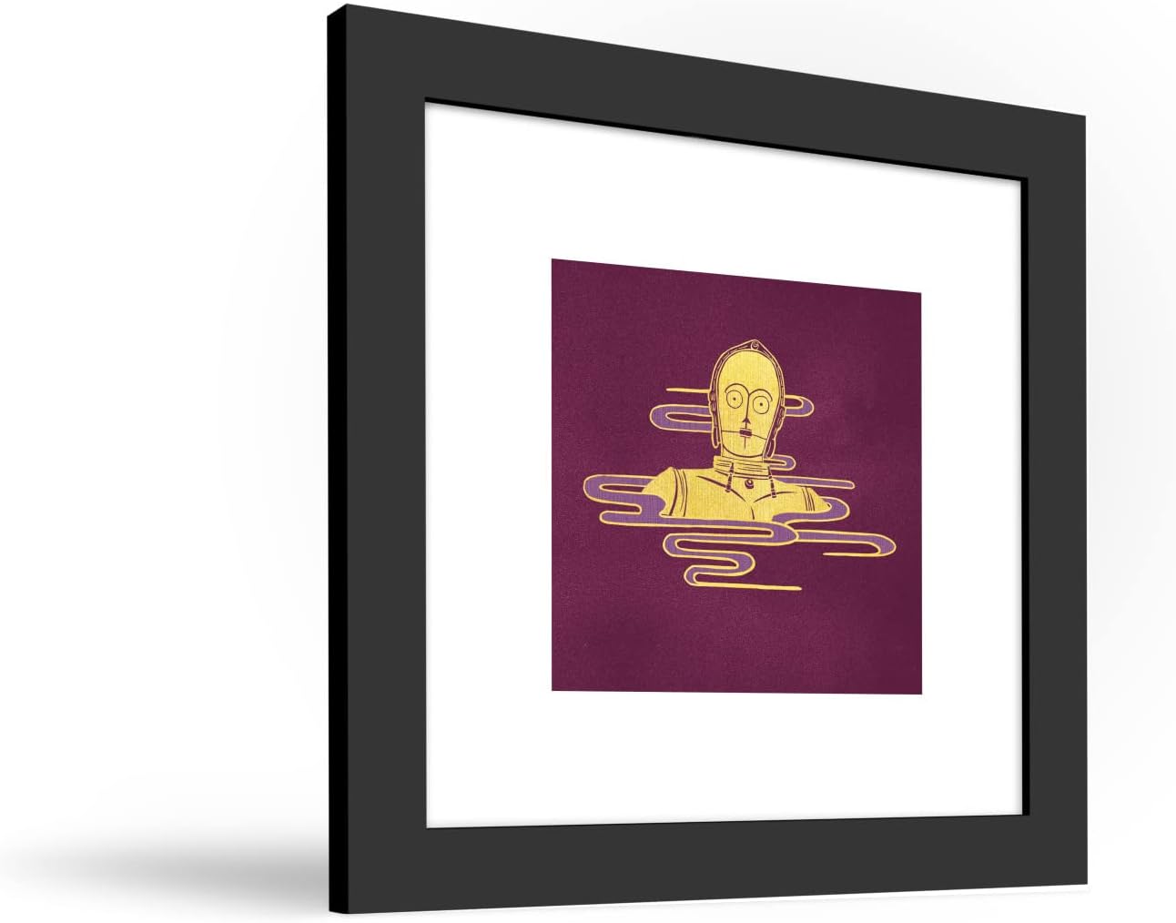 Trends International Gallery Pops Star Wars: Saga - Asian Art Collection C-3PO Wall Art Wall Poster, 12" x 12", Black Framed Version