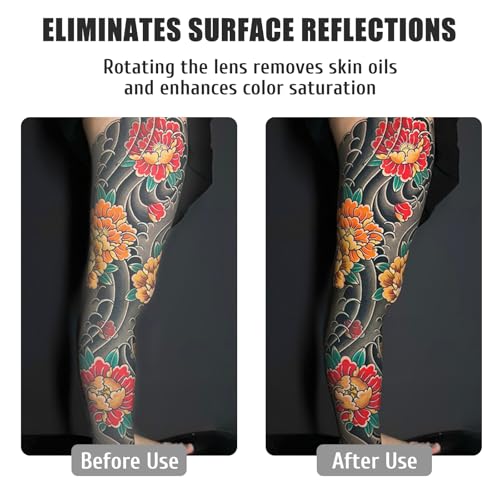 Image of 120 LED Tattoo Light Kit with CPL Filter, Glare-Free Phone Camera Light for Tattoo Photography & Video, Clip-On LED Video Light, Tattoo Equipment for iPhone TikTok YouTube