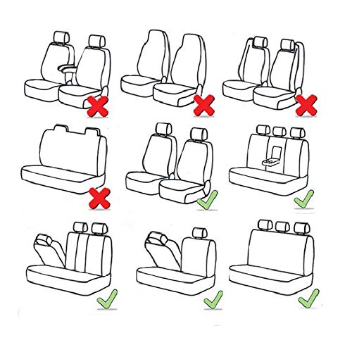 Chemu Set di 5 coprisedili universali per auto