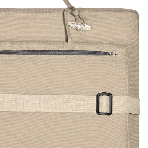 Beautissu Luxus Deckchair Auflage Sonnenliege 175x45x5cm LoftLux DC – Bezug Abnehmbar – Polsterauflage für Liegestuhl Auflage Gartenliege Polster – Liegenauflage Gartenmöbel Kissen Natur
