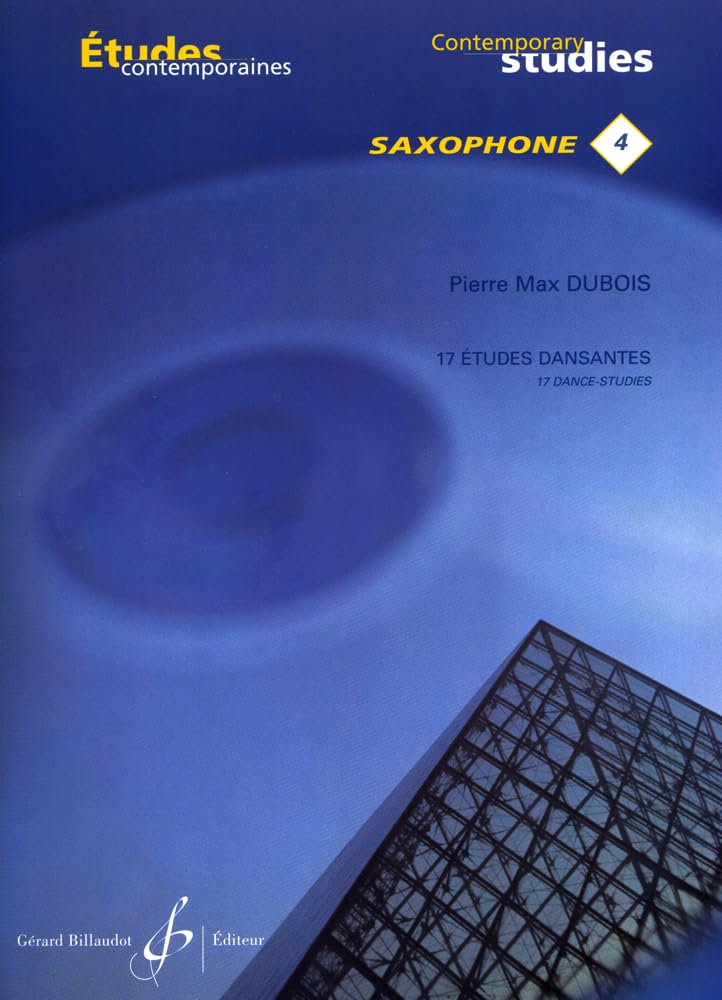 17 Études Dansantes Saxophone partition pédagogie Billaudot Dubois