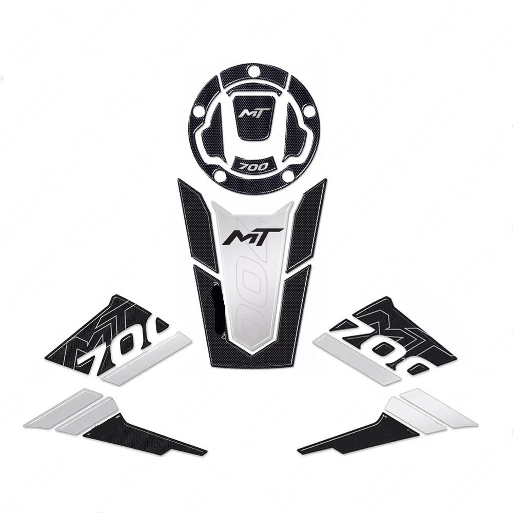 Kit d'autocollants en résine haut de gamme réservoir moto 700MT