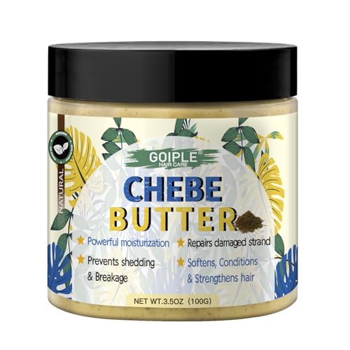 WOZUTUNT Chebe Butter For Hair Growth Chebe Hair Butter Grease Deep Moisturization Thickening Hair Growth Treatment Unisex Adult Yellow 3.5 Ounce