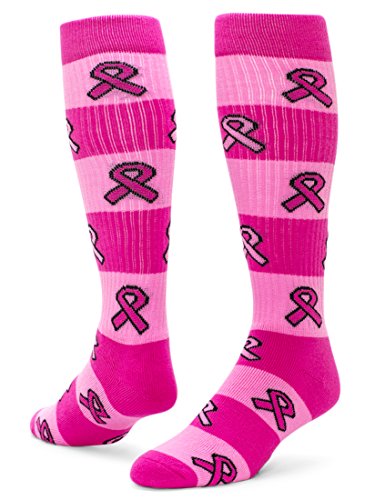 Red Lion Rugby Pink Ribbon Over the Calf Socks