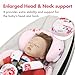 UPPERKIDS Mamaroo Infant Insert Compatible with 4moms Mamaroo & RockaRoo Swing, Mamaroo Newborn Insert with Enlarged Head & Body Support Cushion, Reversible Design, Breathable Soft Fabric with Flowers
