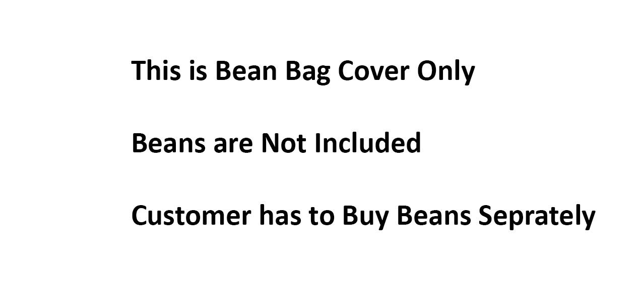 RnS Rest 'n' Sleep - Teardrop Bean Bag Cover Only (Black/Light Grey, XXXL) 1