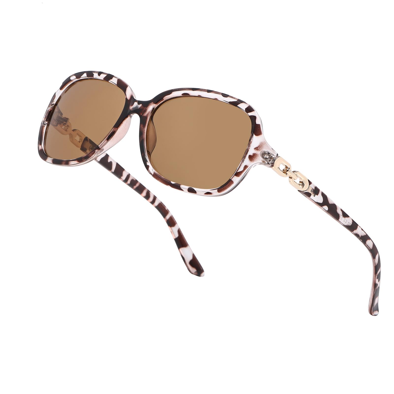 D Lolylad Polarisiert Sonnenbrille Damen Herren, Vintage Rund Sonnenbrillen UV400 Shutz für Fahren Golf Sport Angeln Autofahren Wandern