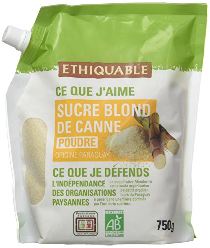  Ethiquable Sucre Blond de Canne Poudre Paragua...