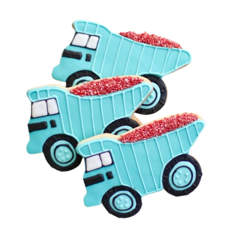 1 Dz. Dump Truck Cookies! Imagination is a weapon of Mass Construction! Perfect Birthday Party Favor!